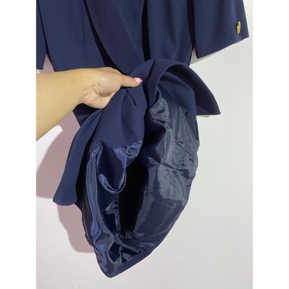 Atrium Collection Navy Blue Double-Breasted Blazer Dress - Picture 8 of 14